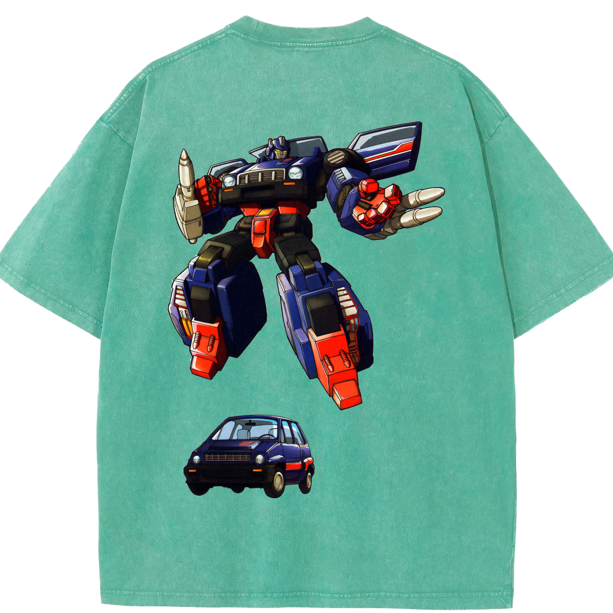 （画像用）  綿100% ヴィンテージ風 半袖Tシャツ（背面プリント）